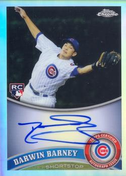 2011 Topps Chrome - Rookie Autographs Refractors #193 Darwin Barney Front