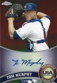2011 Topps Chrome - USA Baseball Autographs #USABB16 Tom Murphy Front