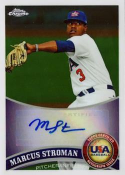 2011 Topps Chrome - USA Baseball Autographs #USABB20 Marcus Stroman Front
