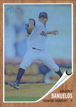 2011 Topps Heritage Minor League - Blue Tint #4 Manny Banuelos Front