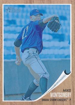 2011 Topps Heritage Minor League - Blue Tint #30 Mike Montgomery Front