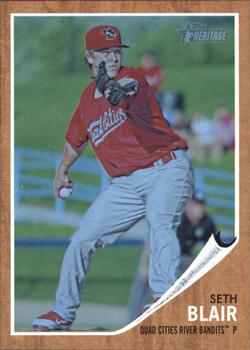 2011 Topps Heritage Minor League - Blue Tint #66 Seth Blair Front