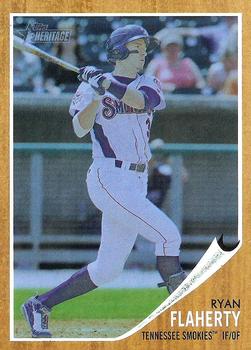 2011 Topps Heritage Minor League - Blue Tint #111 Ryan Flaherty Front