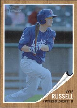 2011 Topps Heritage Minor League - Blue Tint #131 Kyle Russell Front