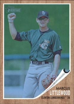 2011 Topps Heritage Minor League - Blue Tint #157 Marcus Littlewood Front