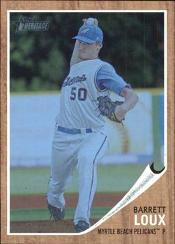 2011 Topps Heritage Minor League - Blue Tint #160 Barret Loux Front