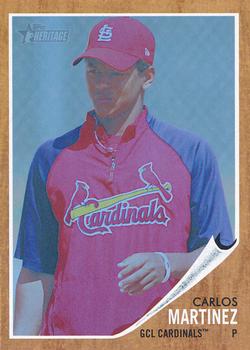 2011 Topps Heritage Minor League - Blue Tint #164 Carlos Martinez Front