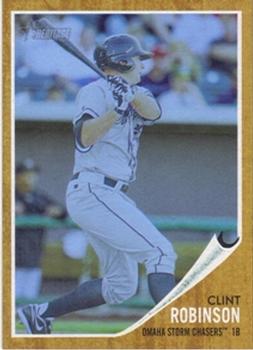 2011 Topps Heritage Minor League - Blue Tint #196 Clint Robinson Front
