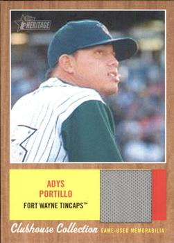 2011 Topps Heritage Minor League - Clubhouse Collection Relics #CCR-AP Adys Portillo Front