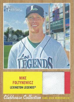 2011 Topps Heritage Minor League - Clubhouse Collection Relics #CCR-MF Mike Foltynewicz Front