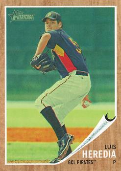 2011 Topps Heritage Minor League - Green Tint #18 Luis Heredia Front
