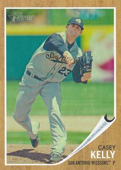 2011 Topps Heritage Minor League - Green Tint #22 Casey Kelly Front