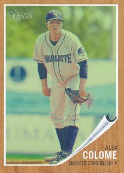 2011 Topps Heritage Minor League - Green Tint #85 Alex Colome Front