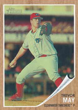 2011 Topps Heritage Minor League - Green Tint #168 Trevor May Front