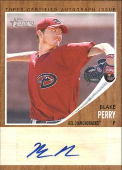 2011 Topps Heritage Minor League - Real One Autographs #RA-BPE Blake Perry Front