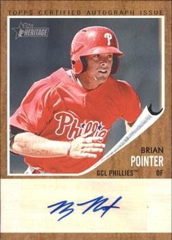 2011 Topps Heritage Minor League - Real One Autographs #RA-BPO Brian Pointer Front