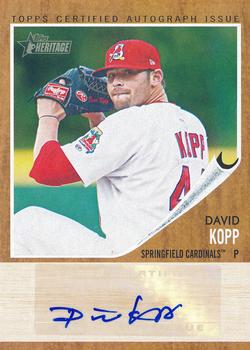 2011 Topps Heritage Minor League - Real One Autographs #RA-DK David Kopp Front