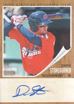 2011 Topps Heritage Minor League - Real One Autographs #RA-DS Davis Stoneburner Front