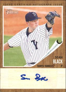 2011 Topps Heritage Minor League - Real One Autographs #RA-SB Sean Black Front