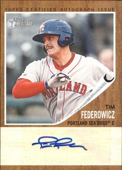 2011 Topps Heritage Minor League - Real One Autographs #RA-TF Tim Federowicz Front