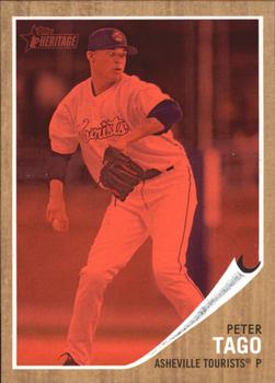 2011 Topps Heritage Minor League - Red Tint #31 Peter Tago Front
