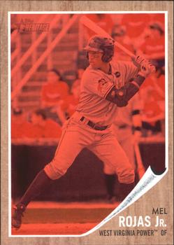 2011 Topps Heritage Minor League - Red Tint #98 Mel Rojas Jr. Front