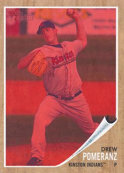 2011 Topps Heritage Minor League - Red Tint #187 Drew Pomeranz Front