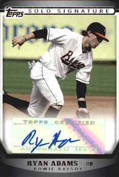 2011 Topps Pro Debut - Solo Signatures #SSA-RA Ryan Adams Front