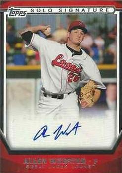 2011 Topps Pro Debut - Solo Signatures #SSA-AWE Allen Webster Front