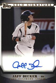 2011 Topps Pro Debut - Solo Signatures Gold #SSA-JD Jaff Decker Front