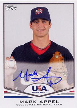 2011 Topps USA Baseball - Autographs #USA-A1 Mark Appel Front