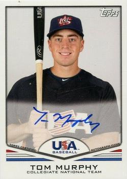 2011 Topps USA Baseball - Autographs #USA-A16 Tom Murphy Front