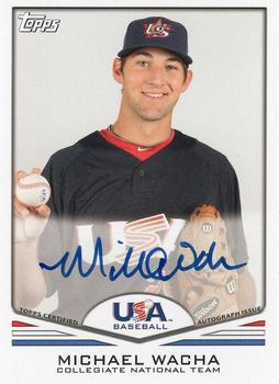 2011 Topps USA Baseball - Autographs #USA-A21 Michael Wacha Front