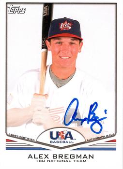 2011 Topps USA Baseball - Autographs #USA-A44 Alex Bregman Front