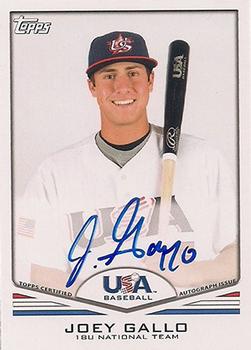2011 Topps USA Baseball - Autographs #USA-A51 Joey Gallo Front