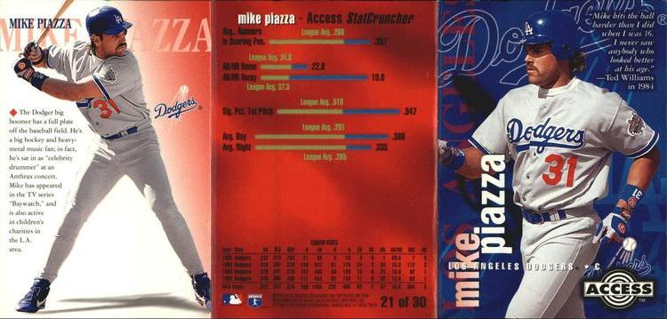 1996 Circa - Access #21 Mike Piazza Front