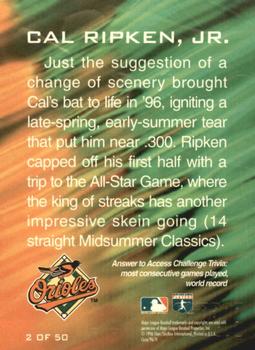 1996 Circa - Boss #2 Cal Ripken, Jr. Back