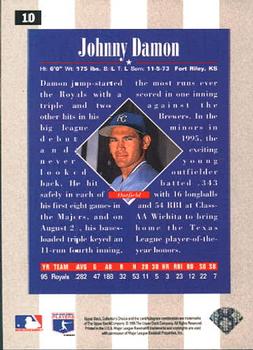 1996 Collector's Choice #10 Johnny Damon Back