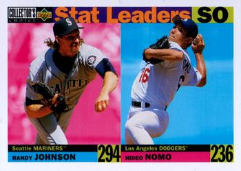 1996 Collector's Choice #7 Randy Johnson / Hideo Nomo Front