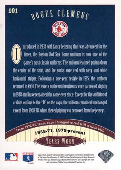 1996 Collector's Choice #101 Roger Clemens Back