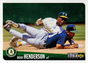 1996 Collector's Choice #240 Rickey Henderson Front
