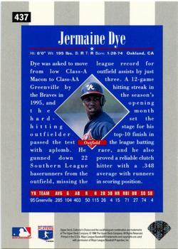 1996 Collector's Choice #437 Jermaine Dye Back