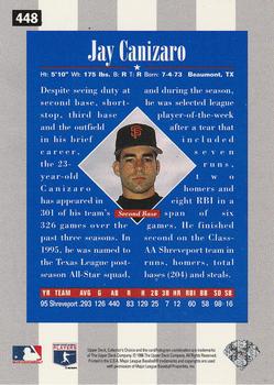 1996 Collector's Choice #448 Jay Canizaro Back