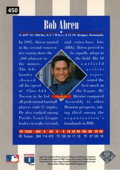 1996 Collector's Choice #450 Bob Abreu Back