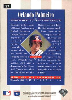 1996 Collector's Choice #37 Orlando Palmeiro Back