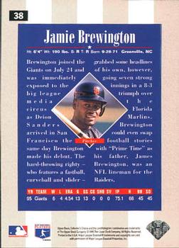 1996 Collector's Choice #38 Jamie Brewington Back