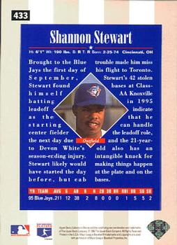 1996 Collector's Choice #433 Shannon Stewart Back