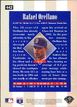 1996 Collector's Choice #442 Rafael Orellano Back