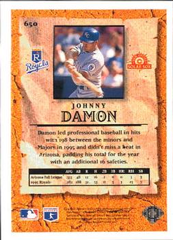 1996 Collector's Choice #650 Johnny Damon Back
