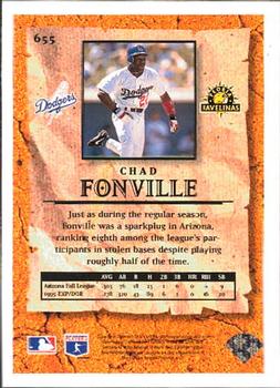 1996 Collector's Choice #655 Chad Fonville Back
